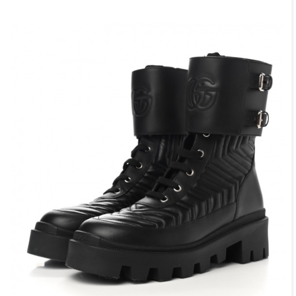 Gucci combat boots